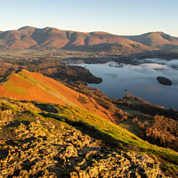 Buy canvas prints of Majestic Sunrise over Derwent Water by Richard North
