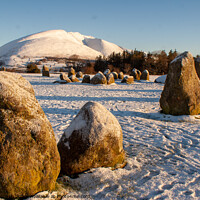 Buy canvas prints of Majestic Blencathra in Winter by Richard North