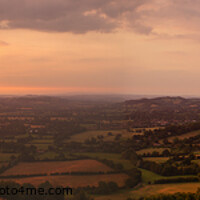 Buy canvas prints of Majestic Sunset over the Malvern Hills by Richard North