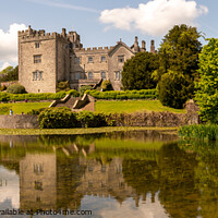 Buy canvas prints of Majestic Sizergh Castle reflecting on the Lake by Richard North