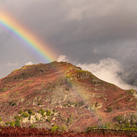 Buy canvas prints of Autumn Rainbow Mountain by Richard North