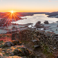 Buy canvas prints of Windermere Sunrise by Richard North