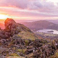 Buy canvas prints of A Lake District Sunrise by Richard North