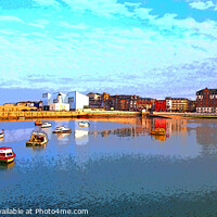 Buy canvas prints of View of the beach front and Harbour Arm, Margate,  by Jeff Laurents