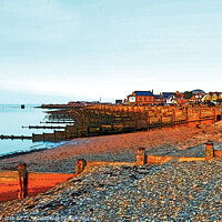 Buy canvas prints of Whitstable Beach, Kent by Jeff Laurents