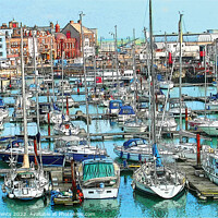 Buy canvas prints of Boats, Ramsgate Royal Harbour by Jeff Laurents