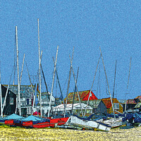 Buy canvas prints of Boats at Whitstable  by Jeff Laurents
