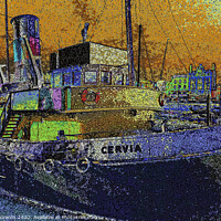 Buy canvas prints of The Cervia, at Ramsgate Royal Harbour by Jeff Laurents