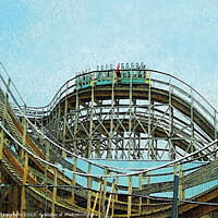 Buy canvas prints of Scenic Railway at Dreamland, Margate by Jeff Laurents