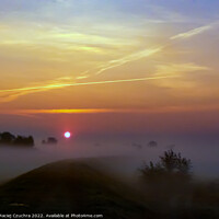 Buy canvas prints of Sun Rising Above Morning Haze by Maciej Czuchra