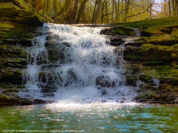 Wisłoczek Waterfall Picture Board by Maciej Czuchra