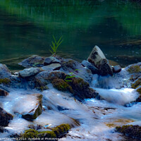 Buy canvas prints of River Waters Trickling Over Stones by Maciej Czuchra