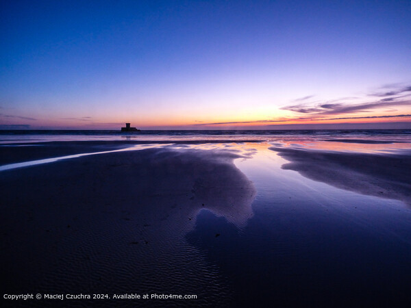 Jersey Beach Sunset Picture Board by Maciej Czuchra