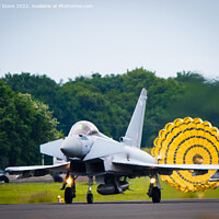 Buy canvas prints of Typhoon with Brake Parachute  by Mark Dunn