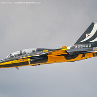 Buy canvas prints of Korean Black Eagles Display Fighter Jet by Mark Dunn