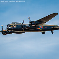 Buy canvas prints of RAF Lancaster Aircraft in flight by Mark Dunn