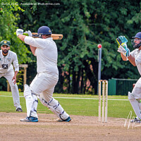 Buy canvas prints of A cricket wicket keeper by Mark Dunn