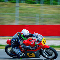 Buy canvas prints of A Classic Motorcycle  by Mark Dunn