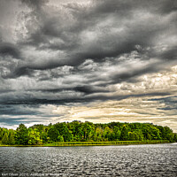 Buy canvas prints of Awe-inspiring Storm Clouds Dancing Over Trent Cana by Ken Oliver