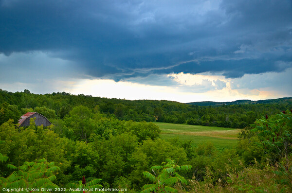 "Dramatic Skies over Canadian Countryside" Picture Board by Ken Oliver
