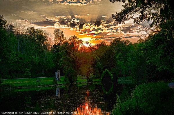 Enchanting Sunset Serenade Picture Board by Ken Oliver