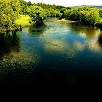 Buy canvas prints of River Tay at Aberfeldy  by Sandy Young