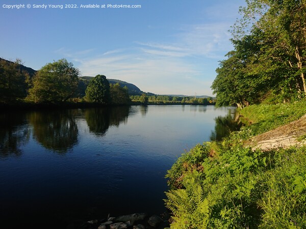 Majestic River Tay in Perthshire Picture Board by Sandy Young