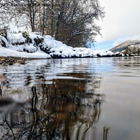 Buy canvas prints of Serenity on the Snowy Tay by Sandy Young
