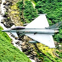 Buy canvas prints of 'Strength in the Skies: RAF's Eurofighter Typhoon' by Sandy Young