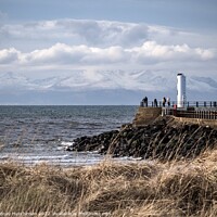Buy canvas prints of Mountains of Arran in snow by Rodney Hutchinson