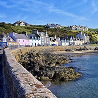 Buy canvas prints of Majestic Scottish Coastal Village by Rodney Hutchinson