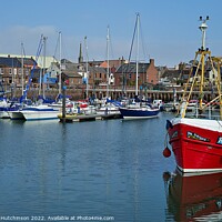Buy canvas prints of Tranquil Arbroath Harbour Scene by Rodney Hutchinson