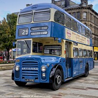 Buy canvas prints of Vintage Leyland Double Decker Bus in Bradford by Rodney Hutchinson