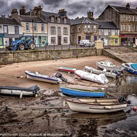 Buy canvas prints of Tranquil Boats at Millport Harbour by Rodney Hutchinson