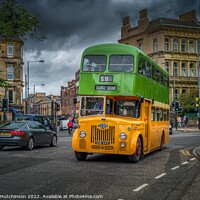 Buy canvas prints of 1960's Glasgow Bus by Rodney Hutchinson