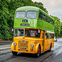 Buy canvas prints of 1960's Leyland Double Decker Bus by Rodney Hutchinson