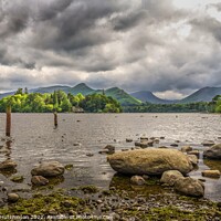 Buy canvas prints of Storm Clouds over Derwent Water by Rodney Hutchinson