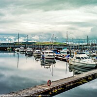 Buy canvas prints of Serenity at Troon Marina by Rodney Hutchinson