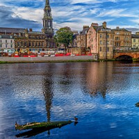 Buy canvas prints of Ayr Town Hall view by Rodney Hutchinson