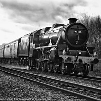Buy canvas prints of Majestic steam locomotive passing by by Rodney Hutchinson