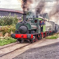 Buy canvas prints of Mighty Steam Freight Train by Rodney Hutchinson