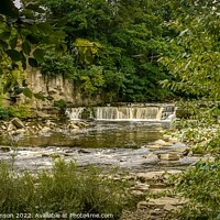 Buy canvas prints of Majestic River Swale Waterfalls by Rodney Hutchinson
