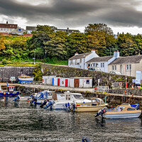 Buy canvas prints of Serenity at Dunure Harbour by Rodney Hutchinson