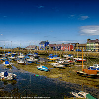 Buy canvas prints of Serenity of Aberaeron Harbour by Rodney Hutchinson