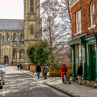 Buy canvas prints of Beverley Minster view by Rodney Hutchinson