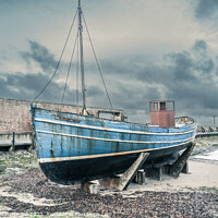 Buy canvas prints of Old Herring fishing boat by Rodney Hutchinson