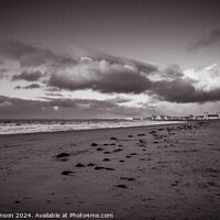 Buy canvas prints of Ayr Beach in winter by Rodney Hutchinson