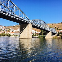 Buy canvas prints of Dom Luís I Bridge Douro River by Joyce Hird
