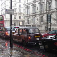 Buy canvas prints of Rainy Day in London City by Joyce Hird