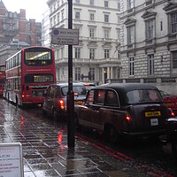 Buy canvas prints of Rainy day in London by Joyce Hird